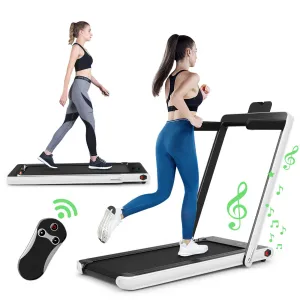 1-12Kph Folding Electric Treadmill with Bluetooth Capability