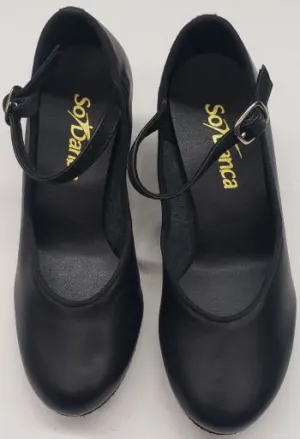 1.25" Meredith Jr. -- Children's Practice Ballroom Shoe -- Black