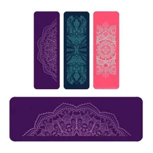 12mm Pro NBR Yoga Exercise Mat - Purple Mandala