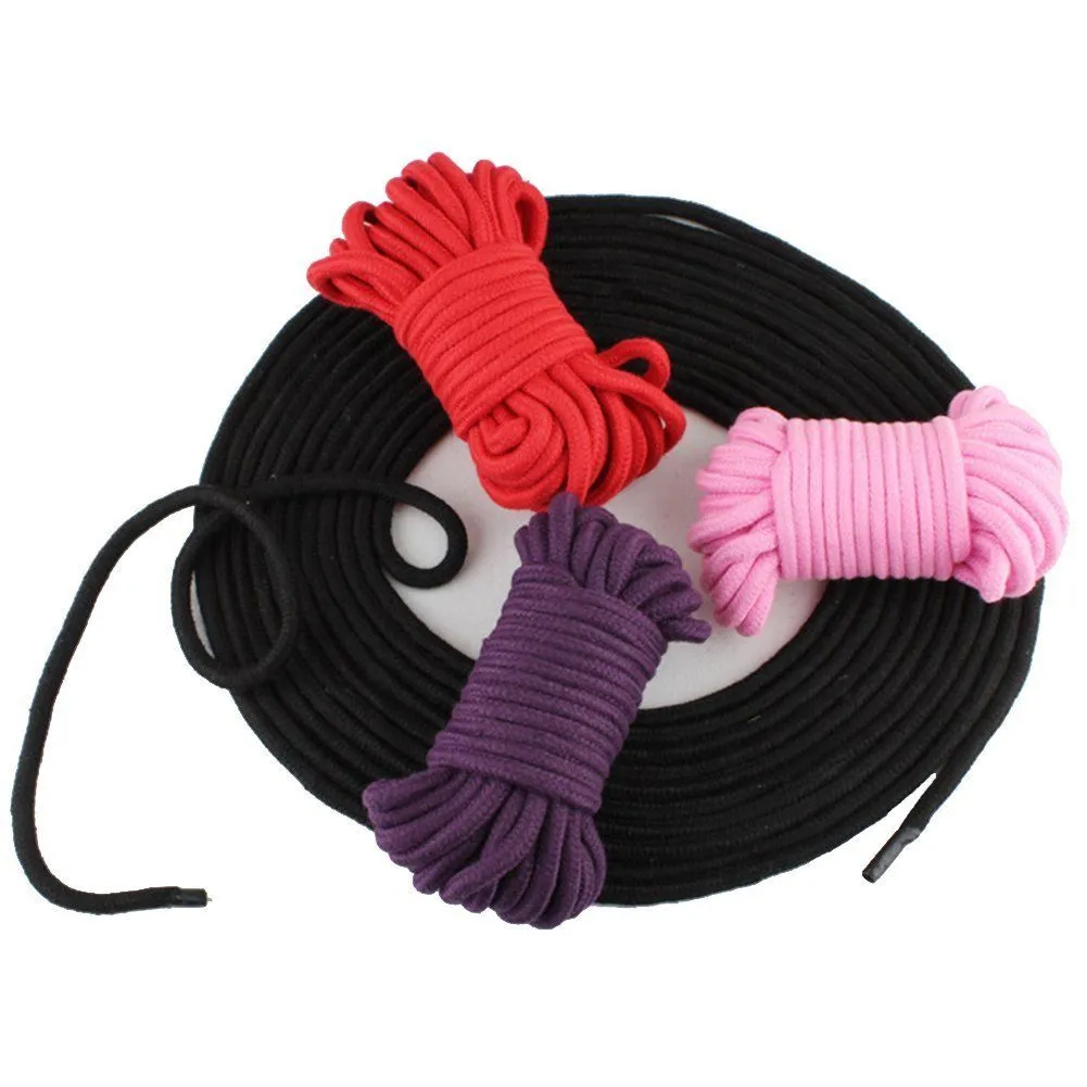 2 packs of 32 feet long 8mm thick Durable Soft Cotton Rope