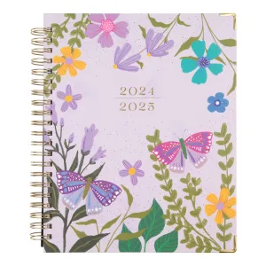 2024 Midnight Botanical Twin Loop Happy Planner - Big Vertical Layout - 18 Months