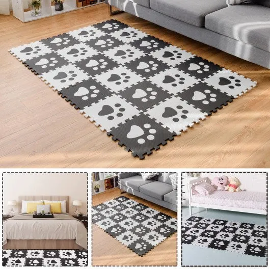 24 Pieces Baby Kids Carpet Puzzle Exercise Mat