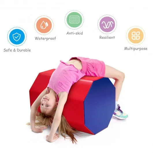 25" x 30" Octagon Skill Shape Exercise Gymnastic Mat-Red