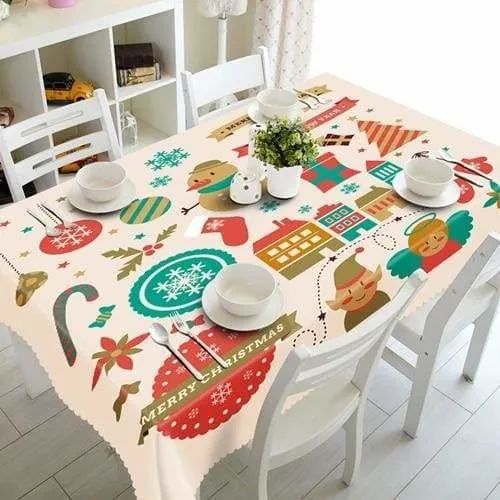 3D Christmas Tablecloth Just For You