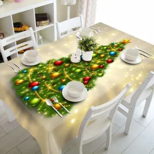 3D Christmas Tablecloth Just For You