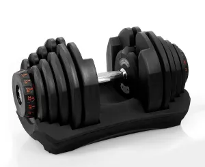 40kg Adjustable Dumbbell, 17 Levels, Ergonomic - Powertrain