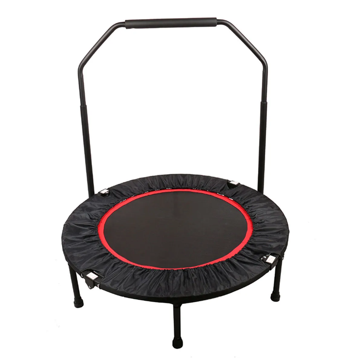 40" Mini Trampoline Handrail Exercise Workout Cardio Rebounder Indoor Super Load