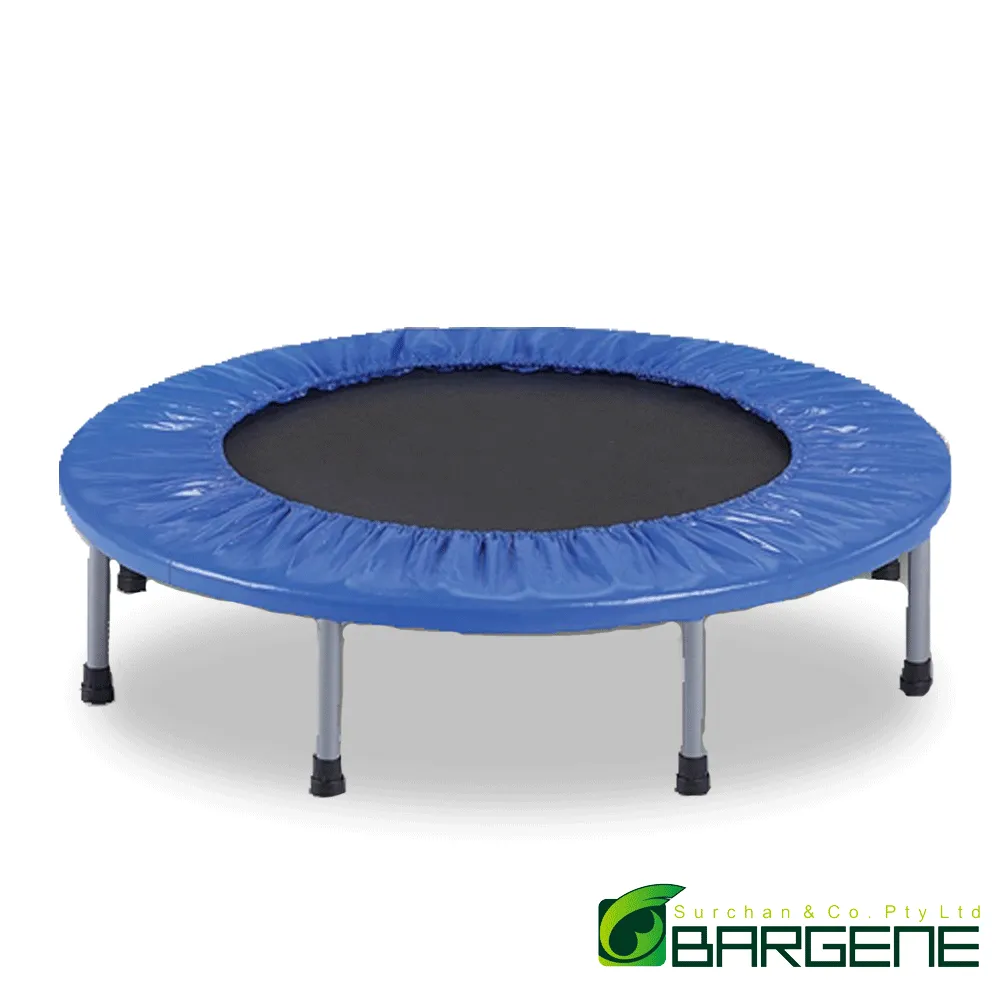 40" Mini Trampoline Jogger Rebounder Home Gym Workout Fitness Blue