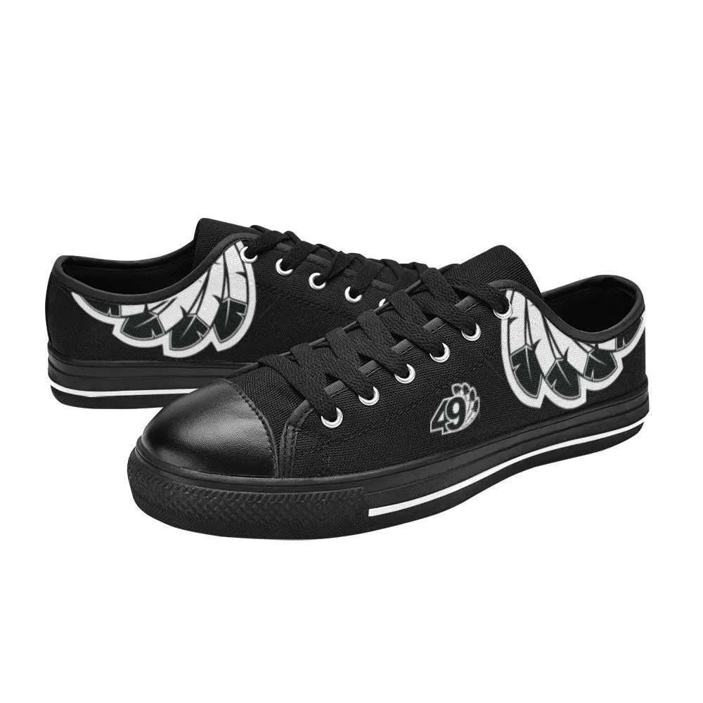 49 Dzine Feathers Logo Women's Classic Canvas Shoes