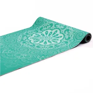 6mm Yoga Mats Soft Non Slip PVC Mandala Exercise Mat - Teal