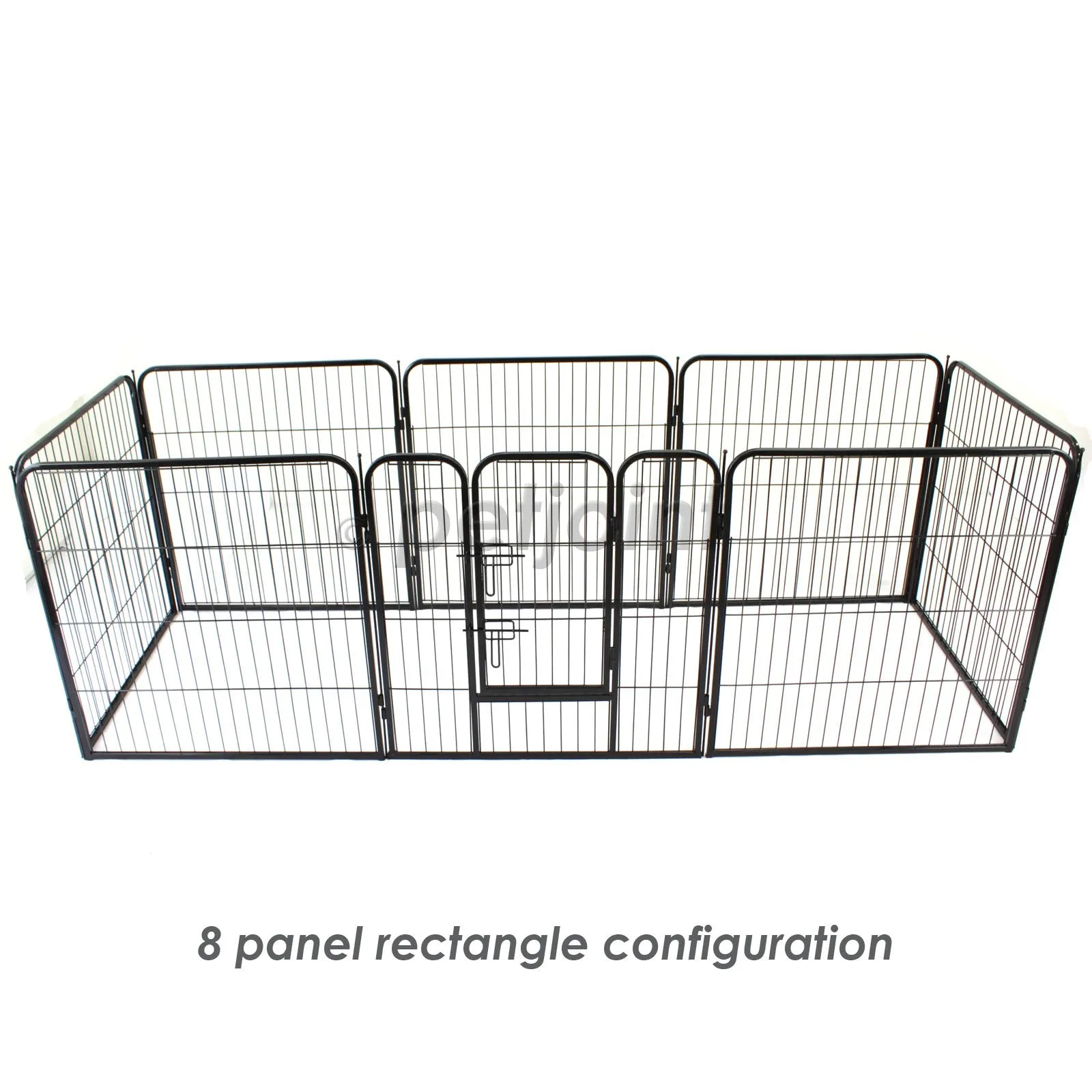 8 Panel Large Pet Puppy Dog Play Pen Exercise Cage Fence Heavy Duty