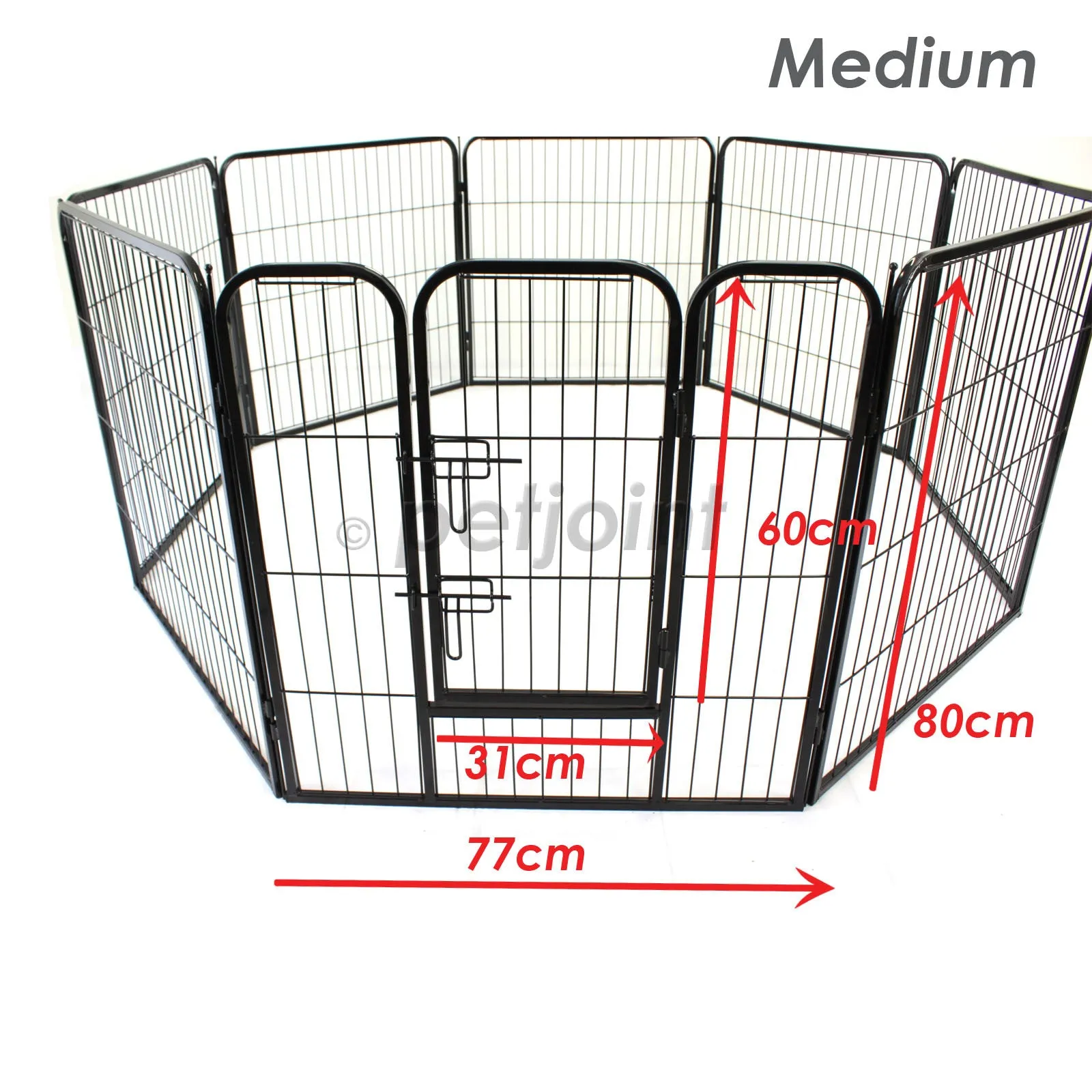 8 Panel Medium Pet Playpen Exercise Cage Fence Puppy Dog Rabbit Pig