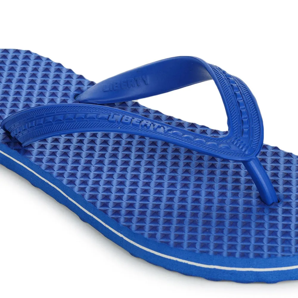 A-HA Casual Blue Flip Flop For Men HEALTH-1 By Liberty