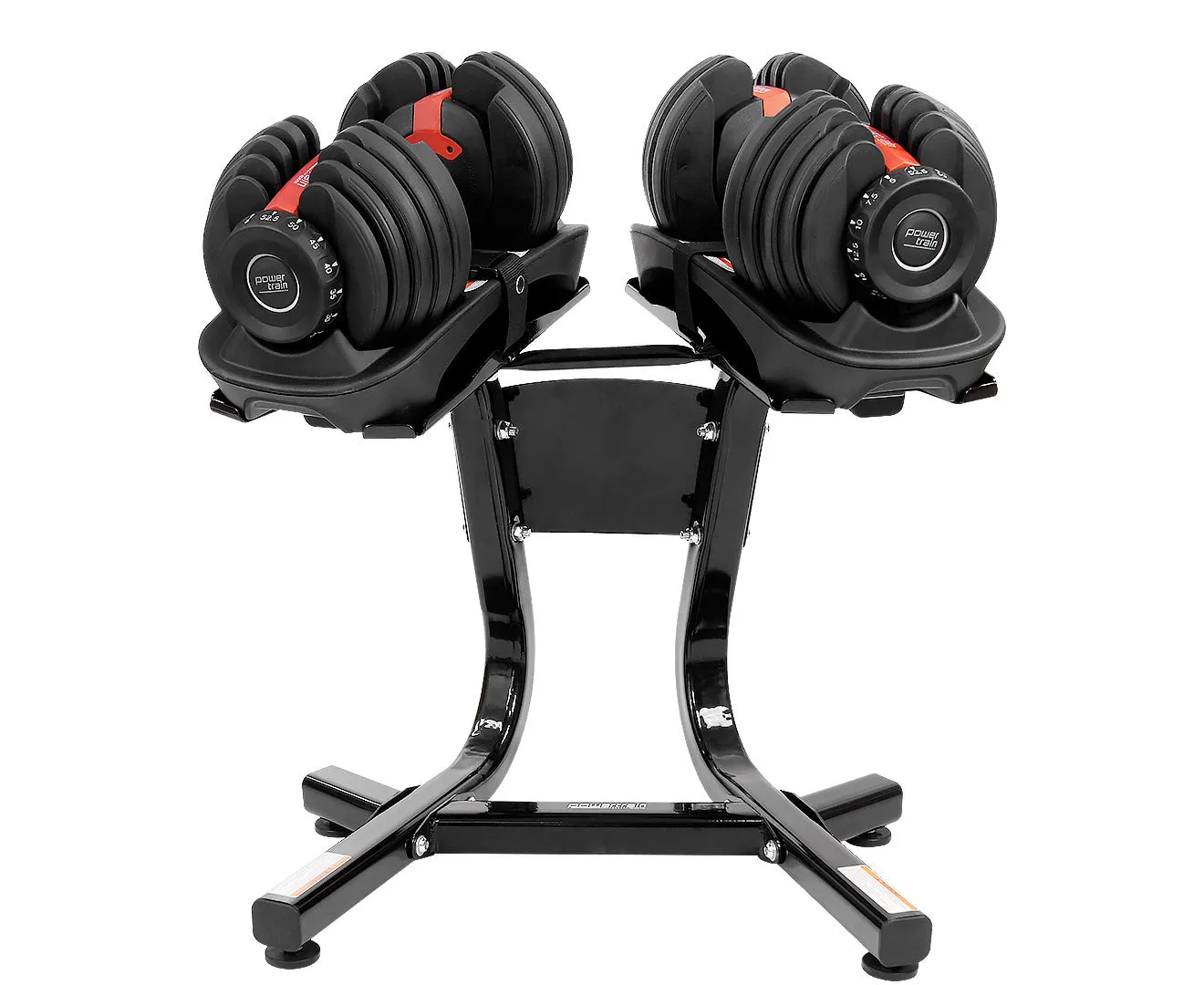 Adjustable 24kg Dumbbells Set with Stand, 15 Weights