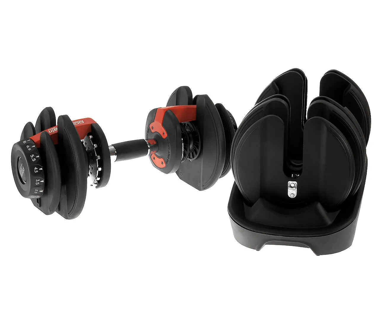 Adjustable 24kg Dumbbells Set with Stand, 15 Weights