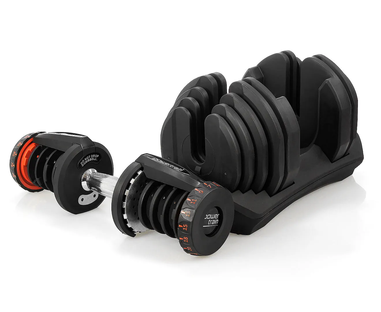 Adjustable 40kg Dumbbells Set with Stand, 17 Weights