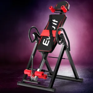 Adjustable Inversion Table with Lumbar Support, 120kg Capacity - Everfit