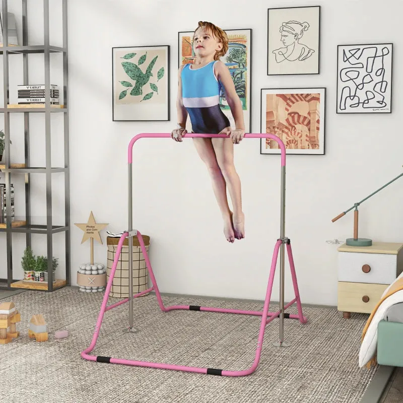 Adjustable Kids Gymnastics Bar – Foldable & Fun Training Bar