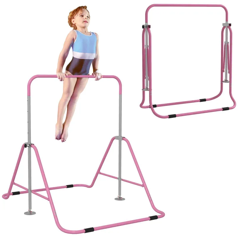 Adjustable Kids Gymnastics Bar – Foldable & Fun Training Bar