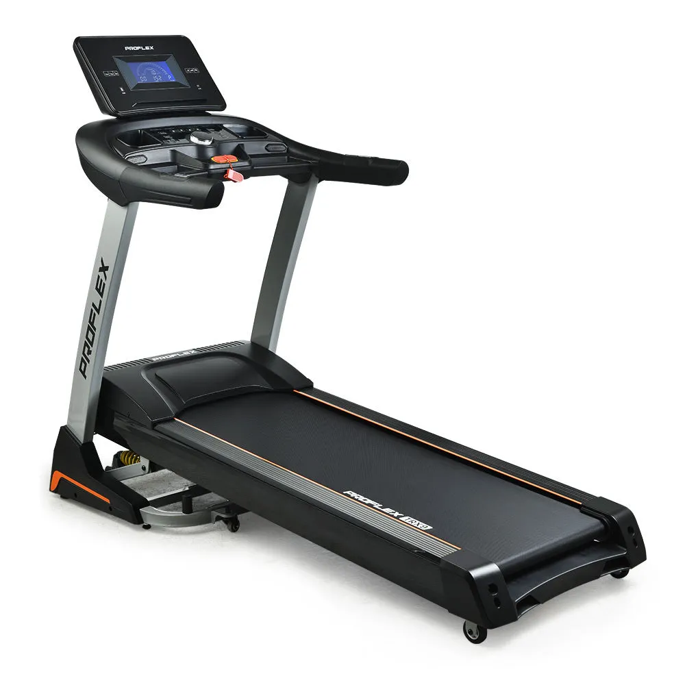 Advanced 4HP Electric Treadmill w/ Auto Incline, HD Suspension - Proflex