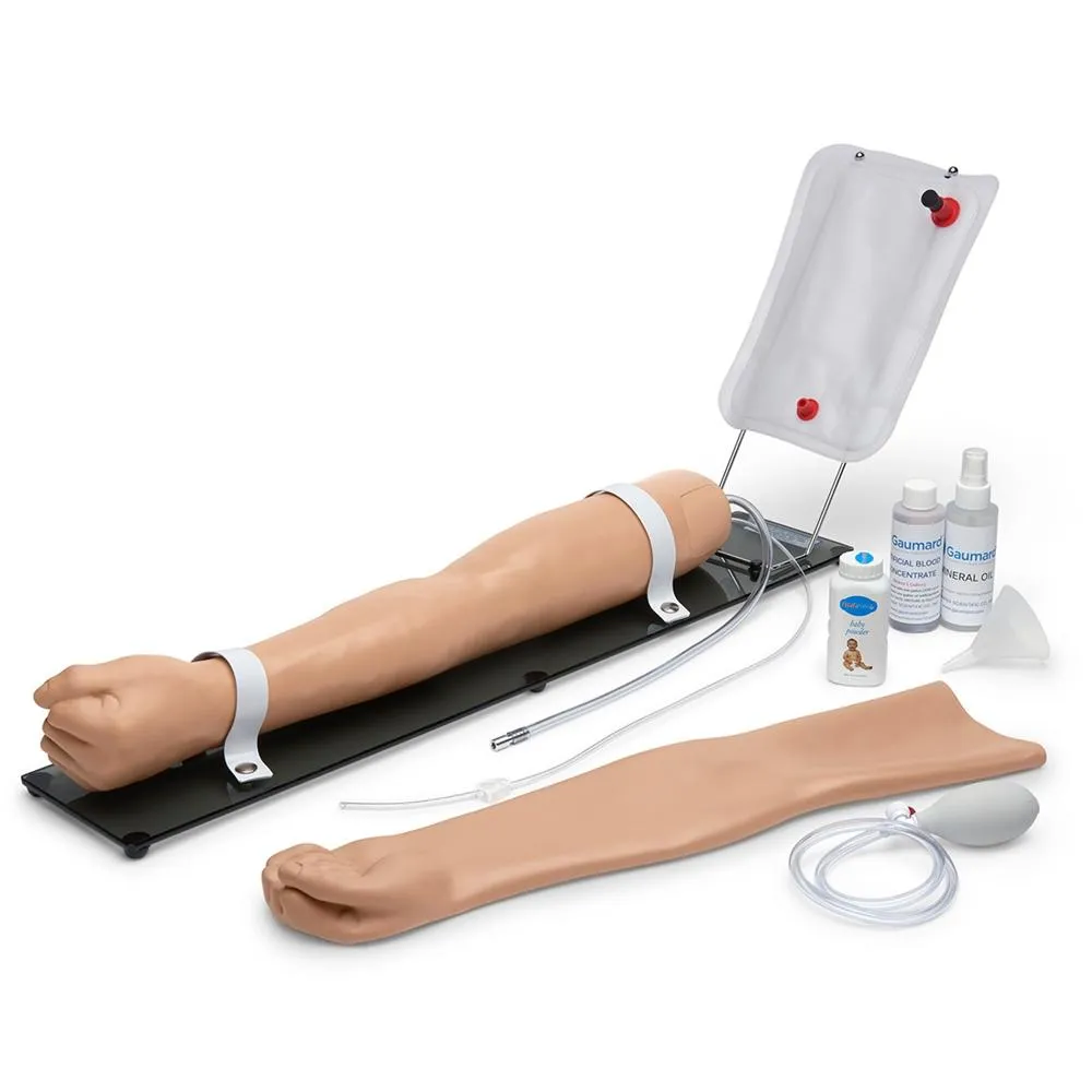 Advanced Multipurpose Venous Training Arm For IV, IM, and Sub-Q Practice, Right Arm, Medium