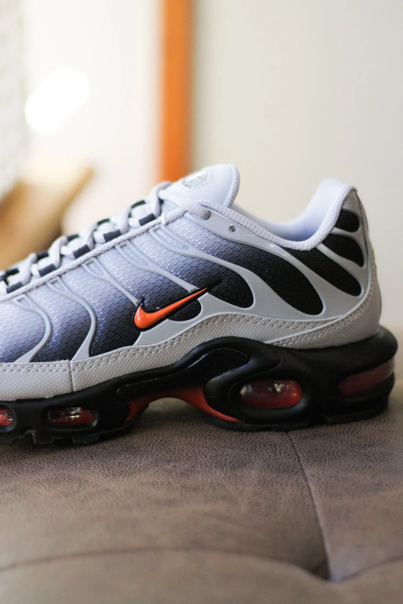 AIR MAX PLUS "WOLF GREY/PICANTE RED"