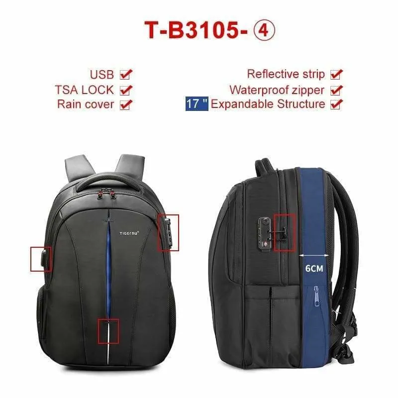 Anti Theft Laptop Backpack Splash Proof  Just For You