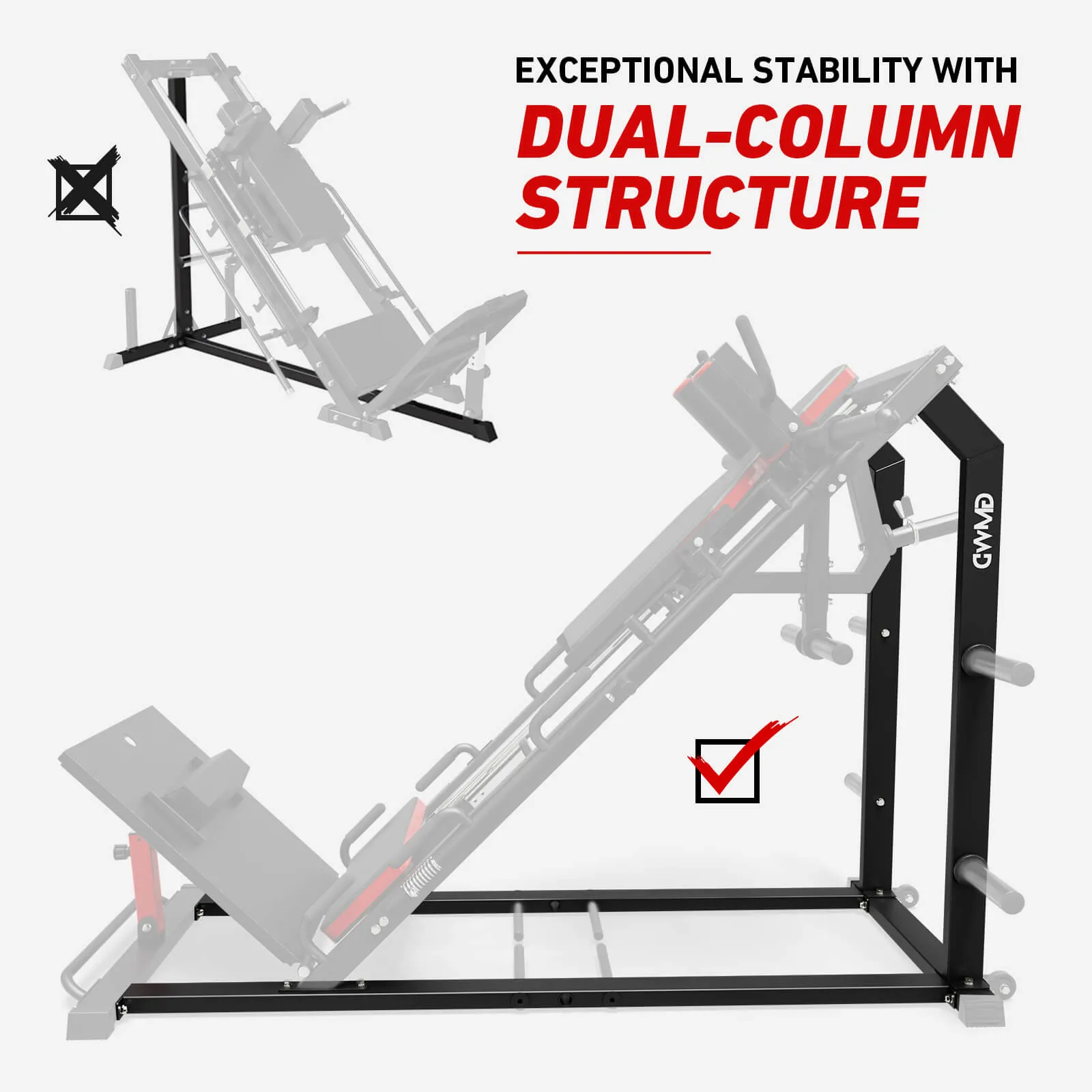 Arete ™ 3-in-1 Leg Press and Hack Squat Machine