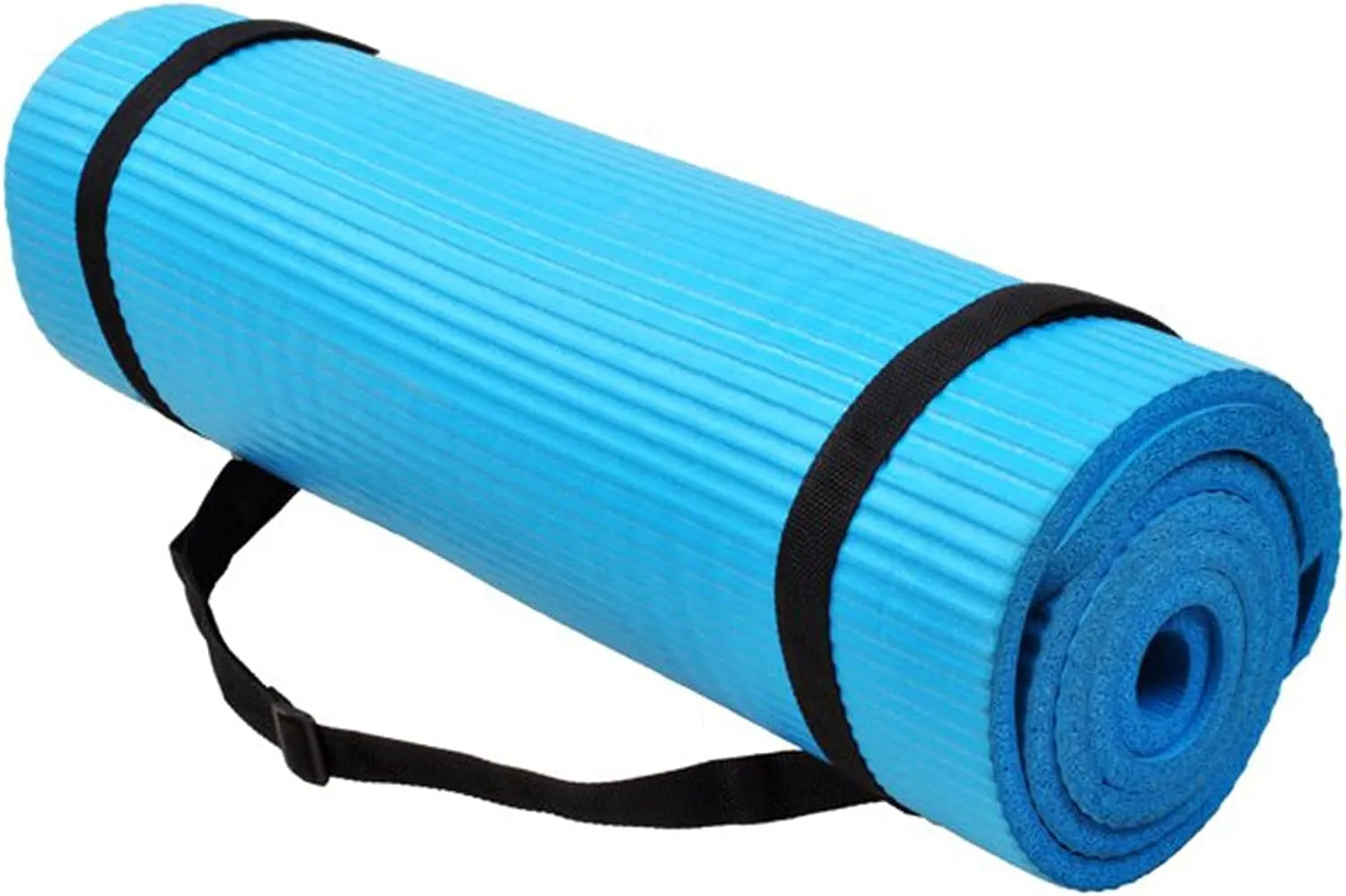 BalanceFrom All-Purpose Extra Thick High Density Anti-Slip Exercise Pilates Yoga Mat with Carrying Strap, (72" L x 24" W x 2/5 Inch Thick)