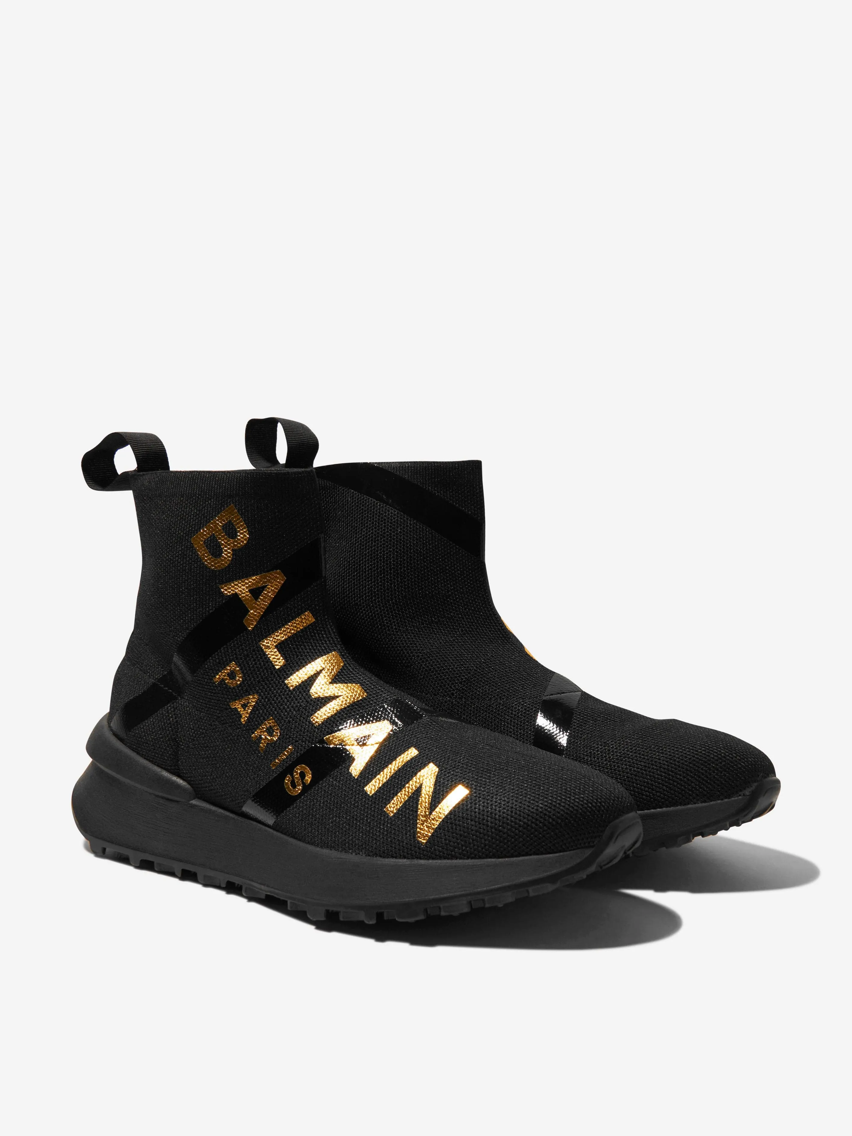 Balmain Kids Logo Print Speed Trainers