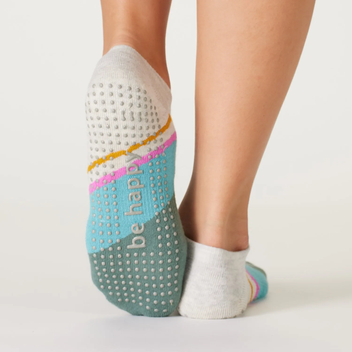 Be Happy Laila Grip Socks (Juniper)