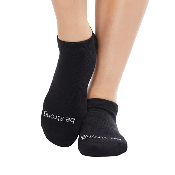 Be Strong Grip Socks (Black/White)