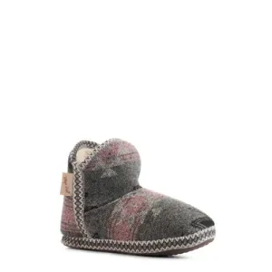 Blazin Roxx Women's Hallie Ankle Boot Slippers in Grey & Pink Aztec