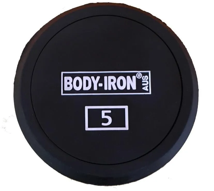 Body Iron 975kg Commercial Rubber Dumbbell Set with Optional Rack