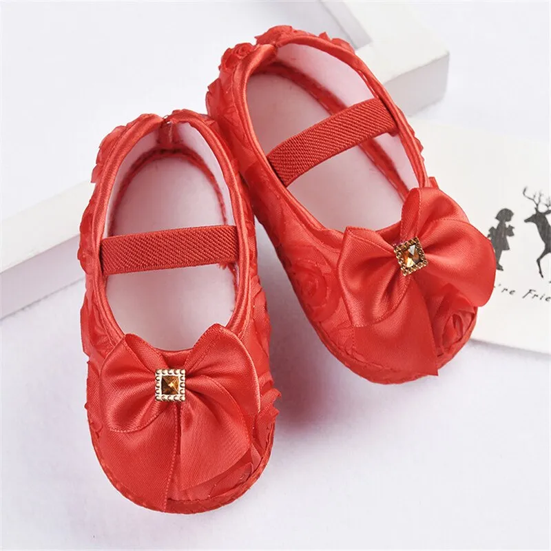 Bow Lace Baby Shoes for Girls Fashion Baby First Walkers Newborn Baby Shoes Summer Spring Infant Girls Shoe