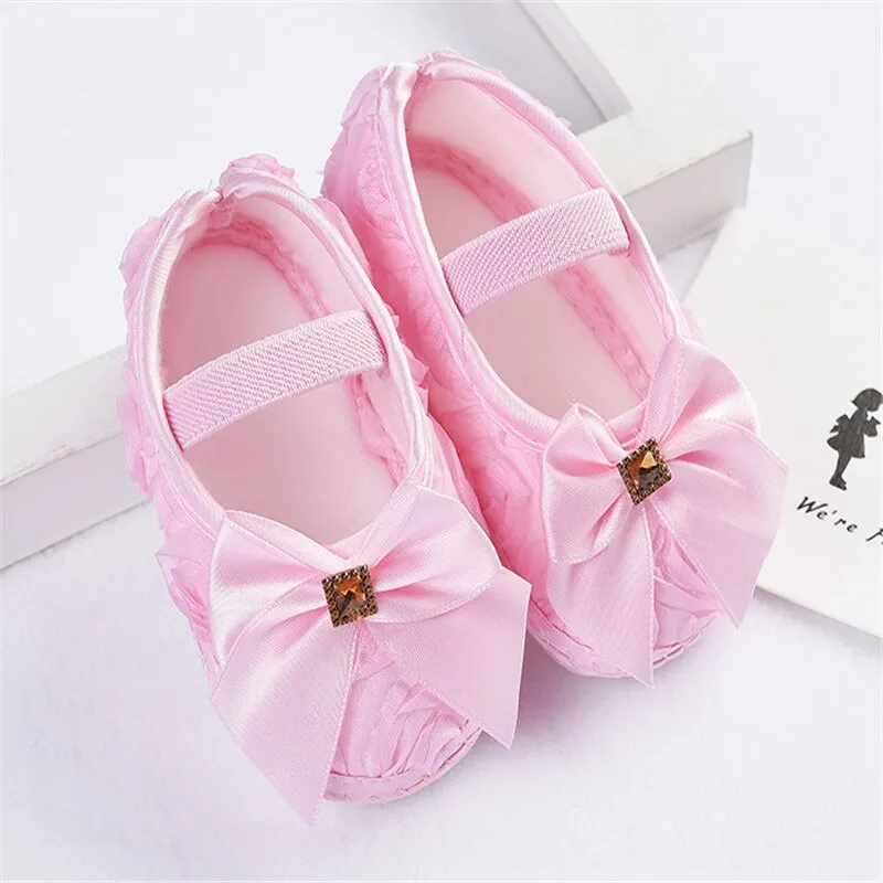 Bow Lace Baby Shoes for Girls Fashion Baby First Walkers Newborn Baby Shoes Summer Spring Infant Girls Shoe