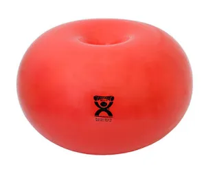 CanDo Donut Ball, 30" Dia x 16"H (75cm dia. x 40cm H), Red