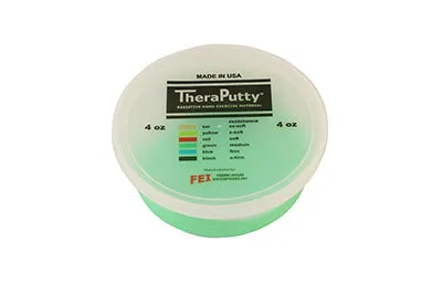 CanDo TheraPutty Exercise Putty, Green, Medium (4oz)