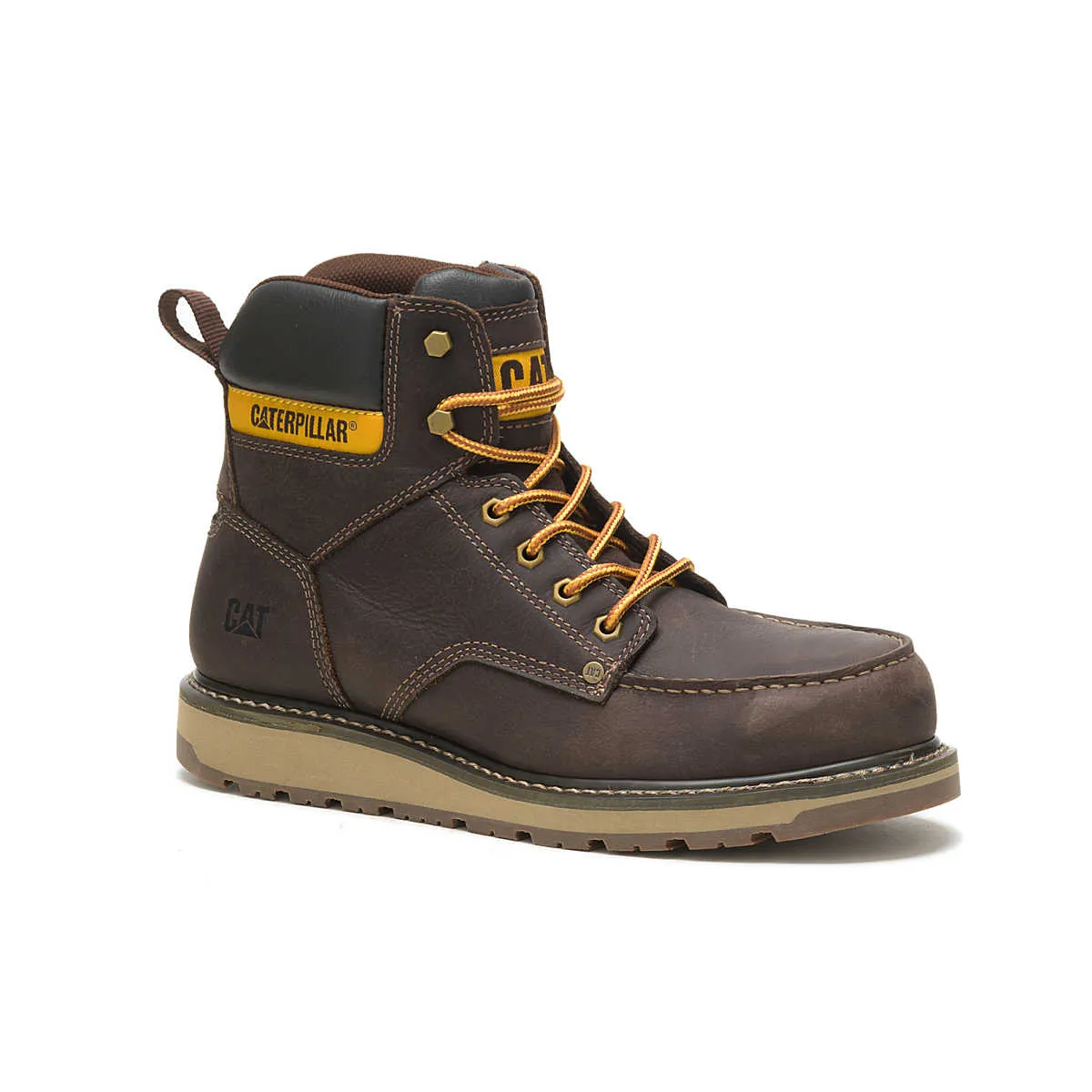 Caterpillar CALIBRATE ASTM F2413-18 P91418 Steel Toe Brown Work Boot