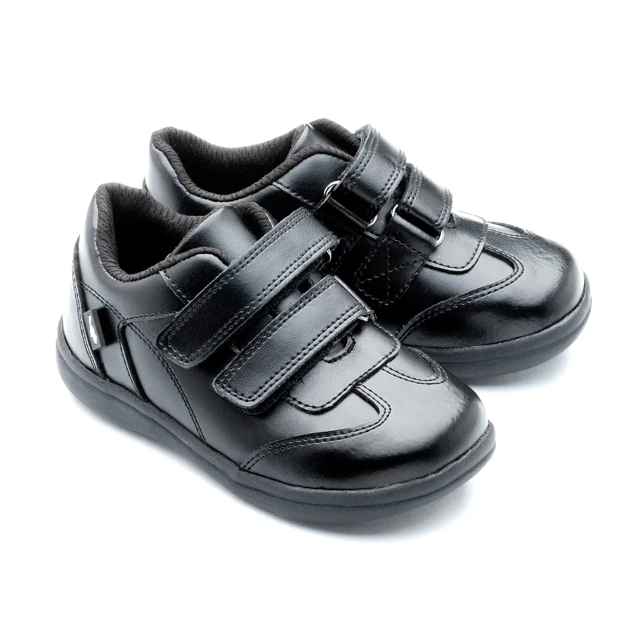 Chipmunks Ethan Boys Black School Shoe