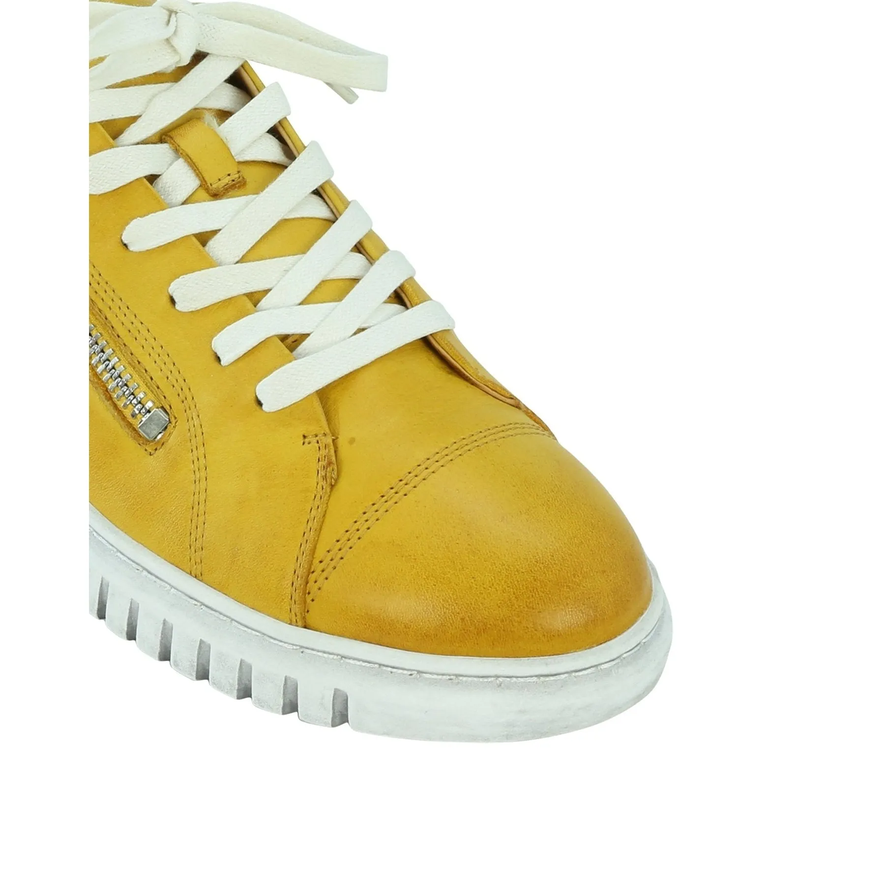 CLARENCE LOW-TOP ZIPPER SNEAKER LEATHER