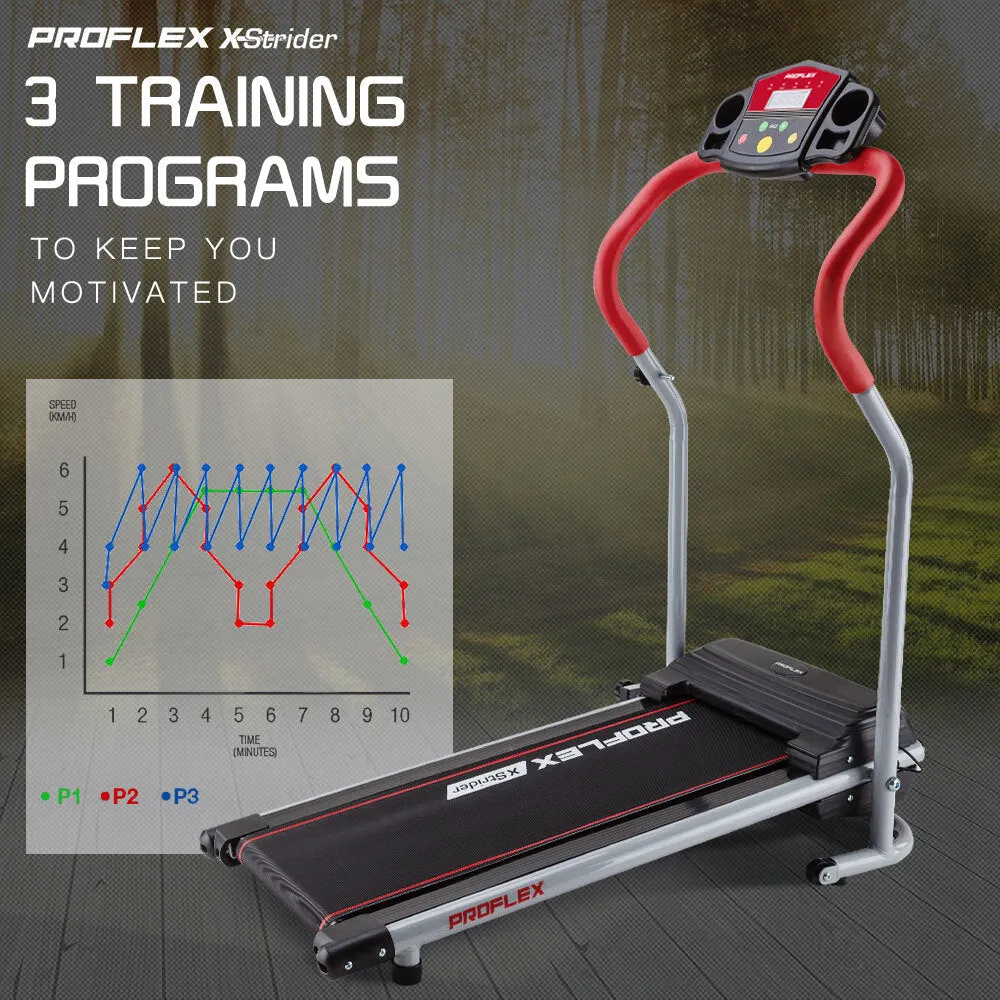 Compact Electric Mini Walking Treadmill, 6-Speed, LED Display, PROFLEX