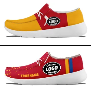 Custom Yellow Red Pittsburgh Sneaker Shoes Combo Offer Personalized Combo ZH-D020289-30