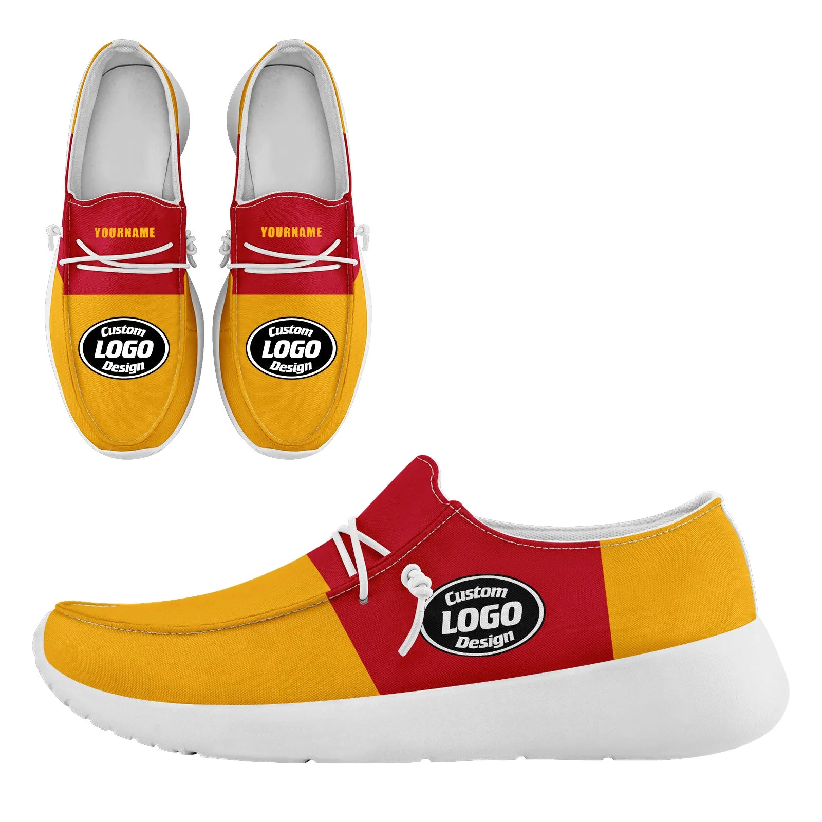 Custom Yellow Red Pittsburgh Sneaker Shoes Combo Offer Personalized Combo ZH-D020289-30