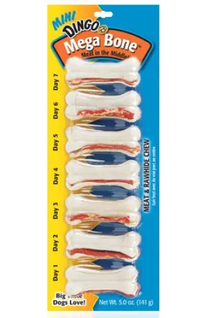 Dingo Mega Rawhide Bone Minis 7ct