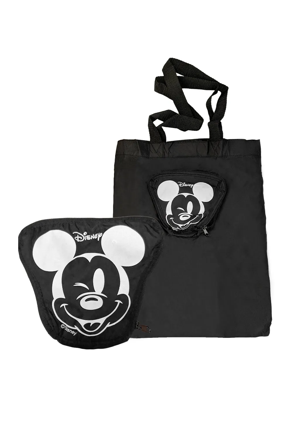 Disney Mickey Pocket Shopping Bag Black