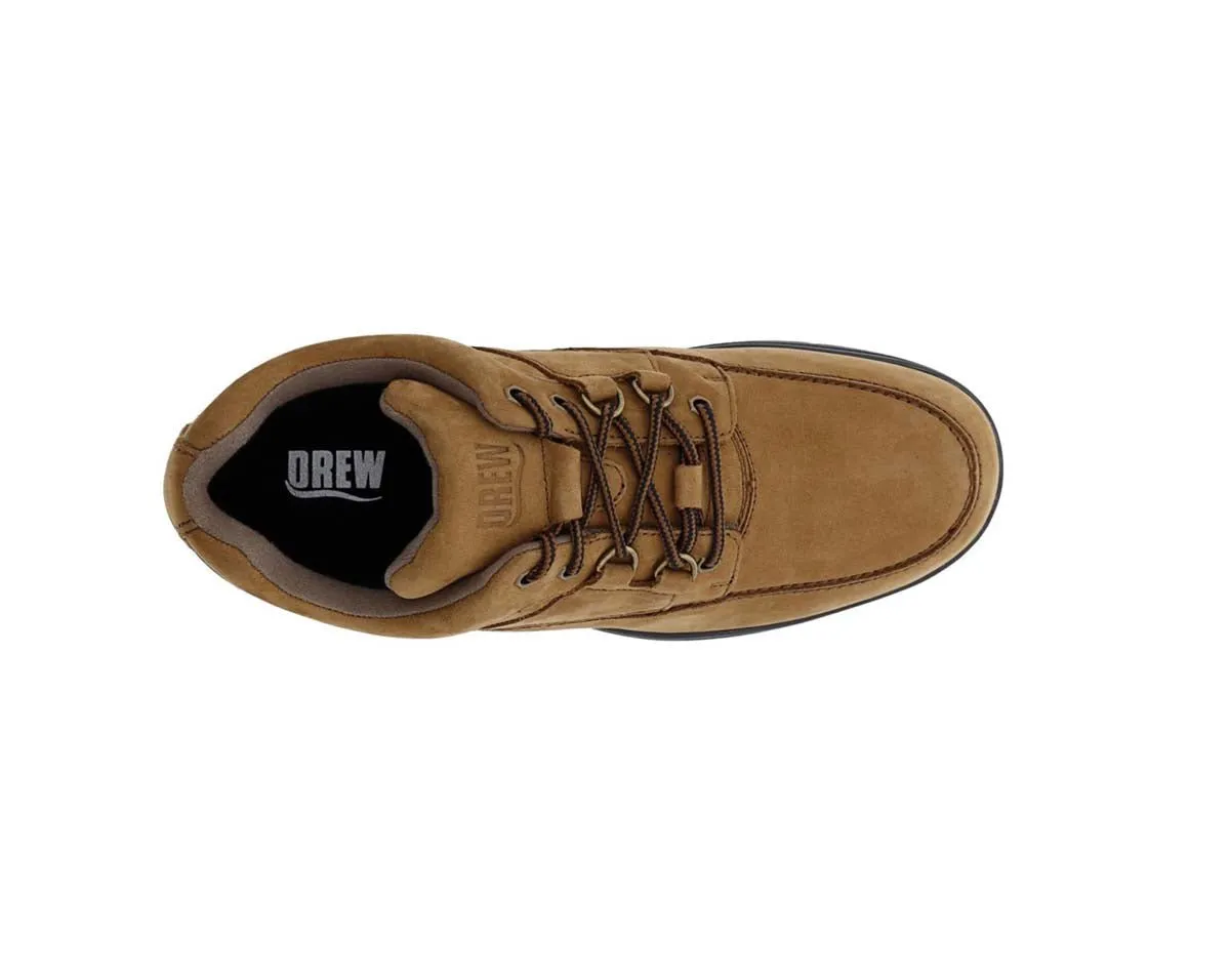 Drew Traveler Mens Casual Shoe In Cognac Nubuck