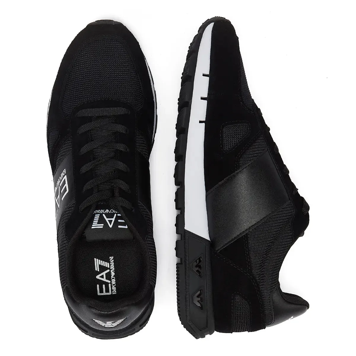 EA7 B&W Legacy Men's Black Trainers