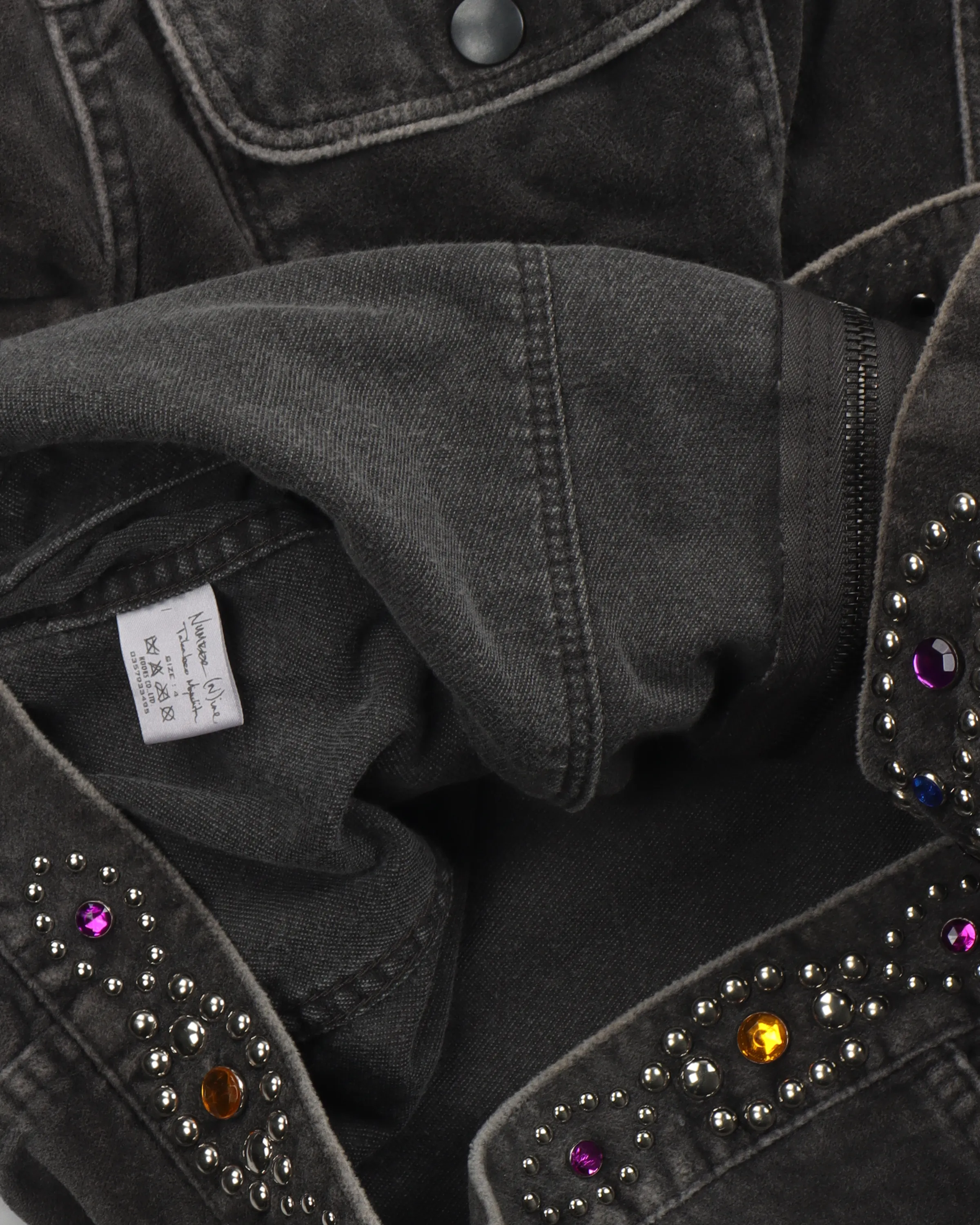 Embellished Velvet Trucker Jacket (2003) "Touch me I'm sick"