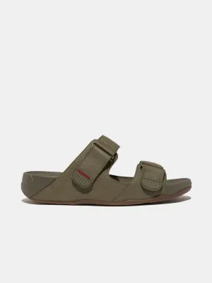 Fitflop Gogh Moc Mens Adjustable Leather Slides